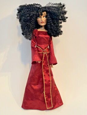 Disney Store Tangled Mother Gothel 12" Doll Villain Rapunzel Articulated Villain